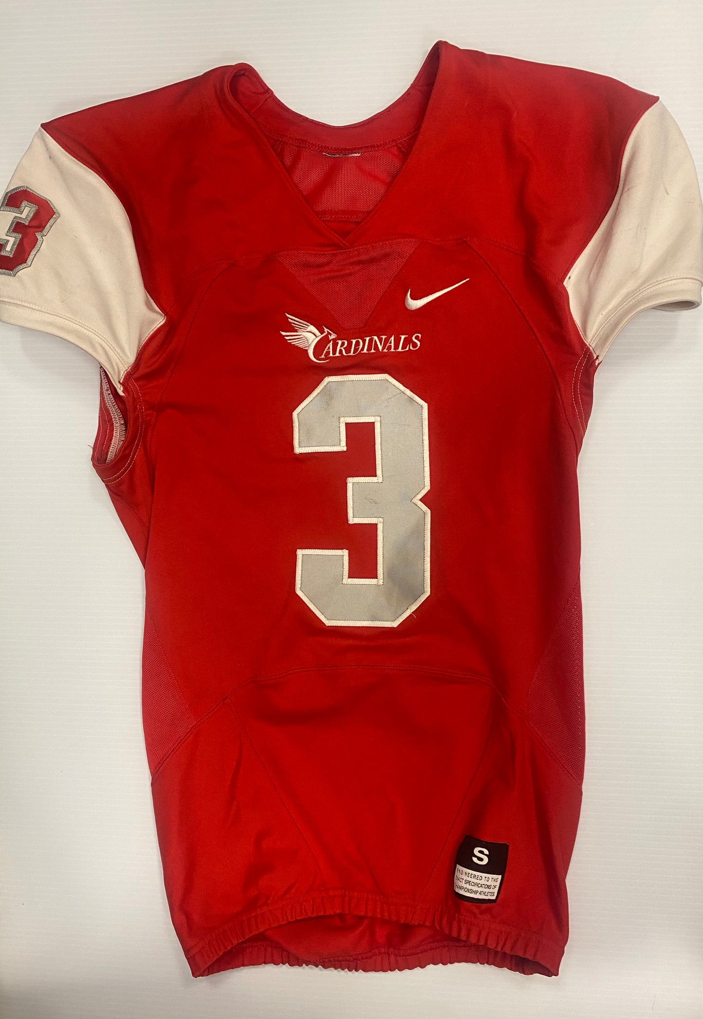 Red St. Michael Original Football Jersey from the first football seasons of STM - Only 1 of each number available