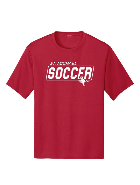 Soccer25 - Training Top - red, short sleeve, drifit **Boys Mandatory Item