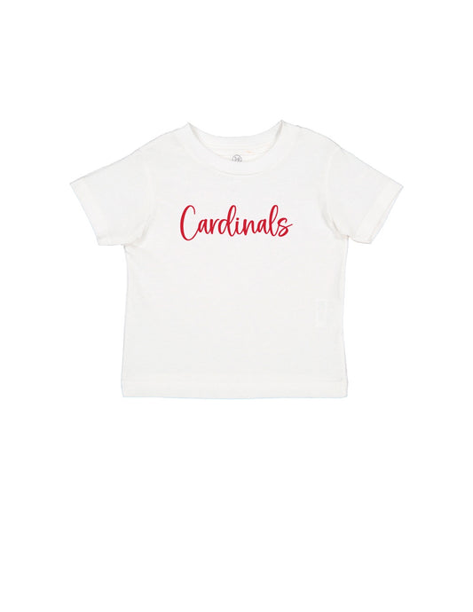 2024- Youth Shirt - Cotton White Curly Script Tee