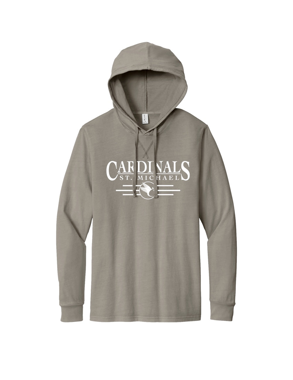 2024 - Hooded Tee - cotton - Gray with lined logo - Cannot be worn as school outerwear