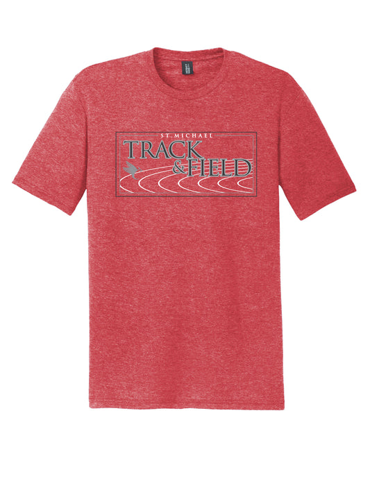 Track and Field - Heathered Red Short Sleeve Tee