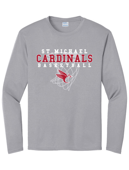 Basketball - Long Sleeve Tee Shirt - Cotton Or Drifit