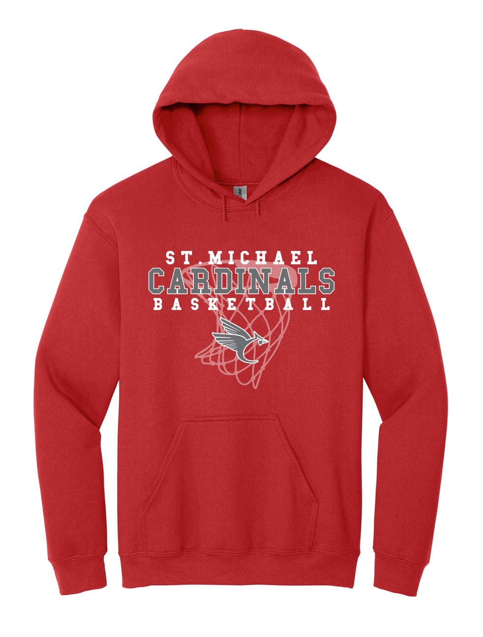 Basketball - Red Hoodie - Cannot be worn as school outerwear