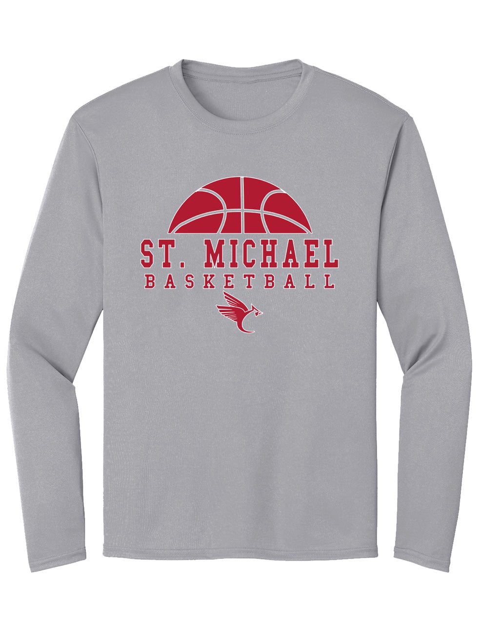 2026 Basketball Long Sleeve Gray Fan Shirt - Drifit
